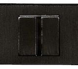 Atlantic Tupai Rapido Retaline Rectangular Bathroom Turn & Release, Matt Black - TWCLMB