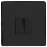 Atlantic Tupai Rapido 5S Line 5mm Slimline Square Bathroom Turn & Release, Matt Black - TWCS5SMB