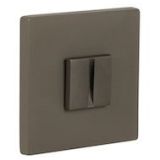 Atlantic Tupai Rapido 5S Line 5mm Slimline Square Bathroom Turn & Release, Titanium - TWCS5STT