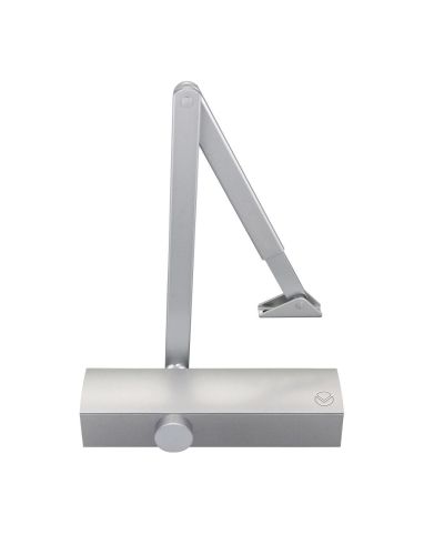 VDC0025NC
SIZE 2-5 DOOR CLOSER C/W BACK CHECK & DELAYED ACTION – SILVER FLAT ARM AND BODY (P.A BRACKET INC) SILVER SEMI RADIUSED COVER