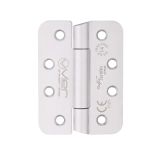Grade 14 Concealed Bearing Hinge Stainless Steel Radius - Grade 201 - 102 x 76 x 3mm - Hospital Tip