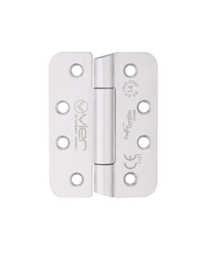 Grade 14 Concealed Bearing Hinge Stainless Steel Radius – Grade 201 – 102 x 76 x 3mm – Hospital Tip