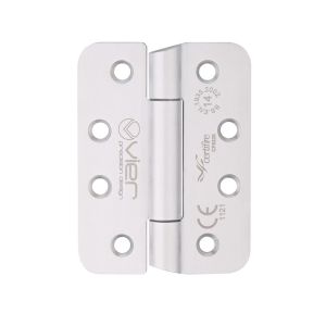 Grade 14 Concealed Bearing Hinge Stainless Steel Radius – Grade 201 – 102 x 76 x 3mm – Hospital Tip