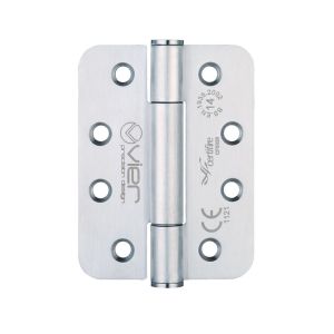 Grade 14 Concealed Bearing Hinge Stainless Steel Radius – Grade 201 – 102 x 76 x 3mm (PAIR)