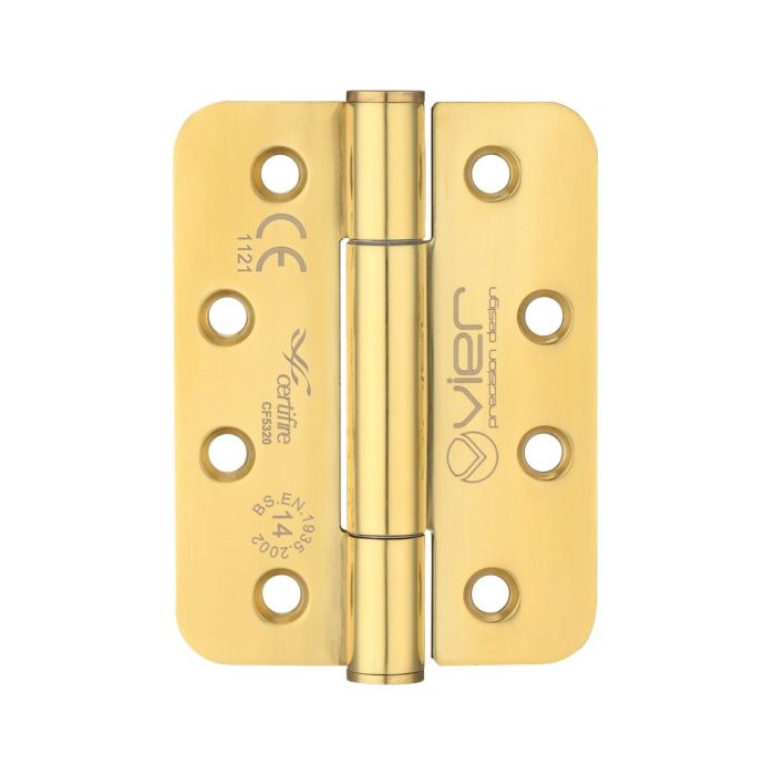 Grade 14 Concealed Bearing Hinge Stainless Steel Radius – Grade 201 – 102 x 76 x 3mm