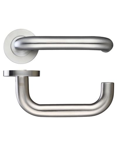 19mm Tubular Return to Door Lever -Push On Rose – Grade 316