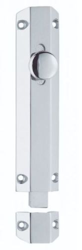 Carlisle Brass 6″ Chrome Plate Door Surface Bolt Sliding Lock AQ82CP/BP