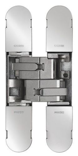 Eurospec CI001129NIK00 1129 Stars 3D Concealed Hinge 100 X 22mm Nickel Plated-Pozi Screws Not Supplied 100mm x 22mm Nickel Plated