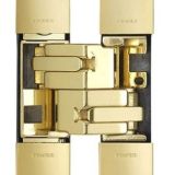 Eurospec CI001129OTT00 1129 Stars 3D Concealed Hinge 100 X 22mm Brass Plated-Pozi Screws Not Supplied 100mm x 22mm Brass Plated