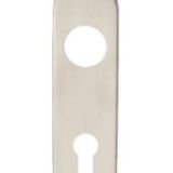 Eurospec CPRE1170/72SSS 174 X 45 X 8mm Steelworx Radius Backplates - Lock Euro Profile (72mm C/C) 170mm x 45mm x 8mm Satin Stainless Steel