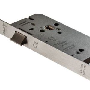 Eurospec DLE0055LSSS/R Din Latch 55mm – Contract – Radius Satin Stainless Steel