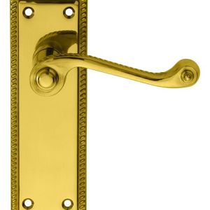 Carlisle Brass FG1S Georgian Lever On Backplate – Latch Sweedor Plate Polished Brass