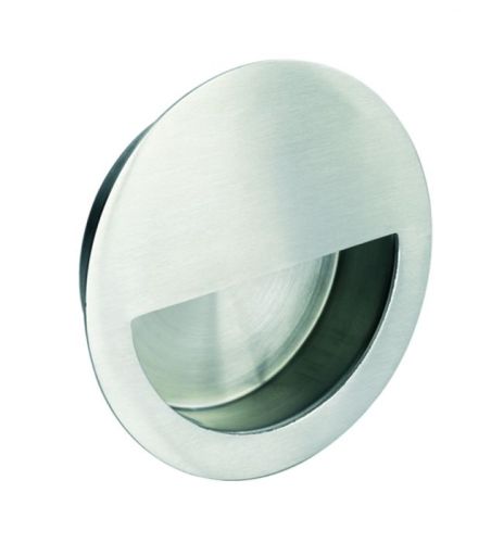 EUROSPEC FPH1004 CIRCULAR SLIDING FLUSH PULL 89MM – SATIN STAINLESS