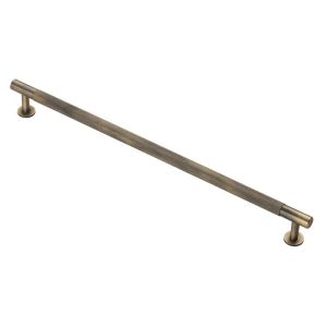 Fingertip Knurled Pull Handle – 320mm – Antique Brass