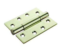 Carlisle Brass H3N1207/14PVD Ce14 100 X 75 X 3mm Concealed Bearing Triple Knuckle Hinge  Square  Pair