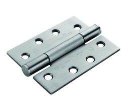 Carlisle Brass H3N1207/14SSS Ce14 100 X 75 X 3mm Concealed Bearing Triple Knuckle Hinge  Square  Pair