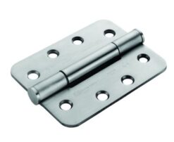 Carlisle Brass H3N1207/14SSS/R Ce14 100 X 75 X 3mm Concealed Bearing Triple Knuckle Hinge  Radius  Pair