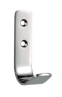 EUROSPEC HCH1012 FLAT STAINLESS STEEL COAT HOOK - SATIN