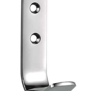 EUROSPEC HCH1012 FLAT STAINLESS STEEL COAT HOOK – SATIN