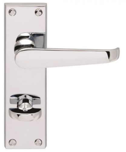 Carlisle Brass M30WCCP Victorian Lever On Backplate – Bathroom 57mm C/C Polished Chrome