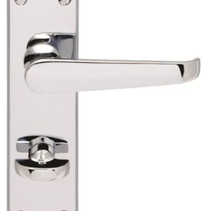Carlisle Brass M30WCCP Victorian Lever On Backplate – Bathroom 57mm C/C Polished Chrome