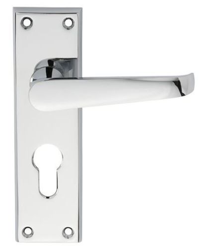 Carlisle Brass M30YCP Victorian Lever On Backplate – Lock Euro Profile 47.5mm C/C Polished Chrome
