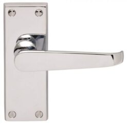 Carlisle Brass M31CP Victorian Lever On Backplate - Latch Polished Chrome