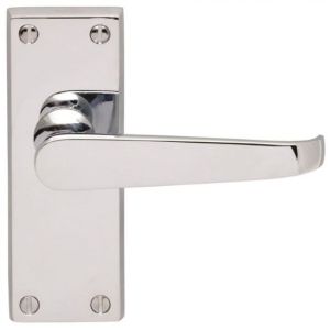 Carlisle Brass M31CP Victorian Lever On Backplate – Latch Polished Chrome