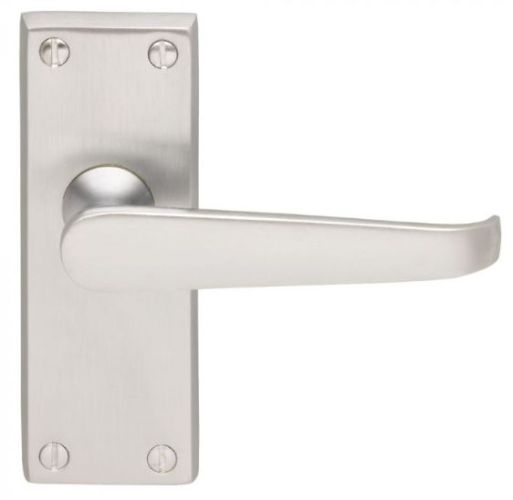 Carlisle Brass M31SC Victorian Lever On Backplate – Latch Satin Chrome