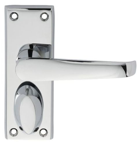 Carlisle Brass M31WCCP Victorian Lever On Backplate – Privacy Polished Chrome