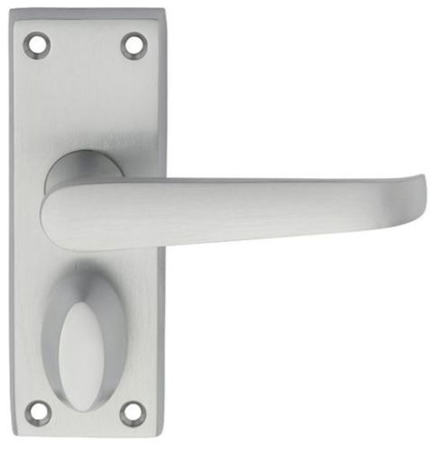 Carlisle Brass M31WCSC Victorian Lever On Backplate – Privacy Satin Chrome