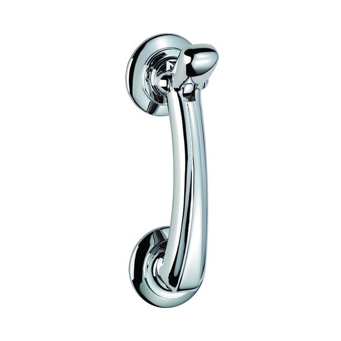 CARLISLE BRASS DOOR KNOCKER ON ROSE M43CP