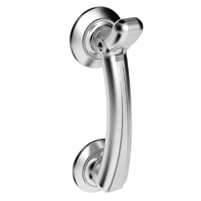 CARLISLE BRASS DOOR KNOCKER ON ROSE M43SC