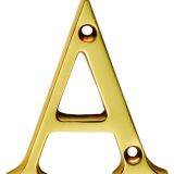 Carlisle Brass NA Letter Face Fix (A) Polished Brass