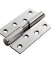 102mm x 76mm x 3mm Rising Hinge Finish Satin Stainless Steel