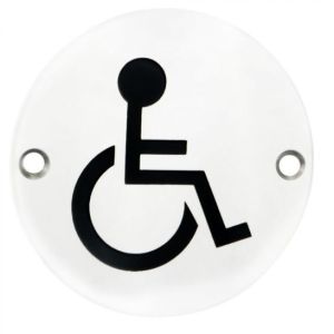 SEX4017SAA – Carlisle Brass Disabled Symbol 76mm Aluminium