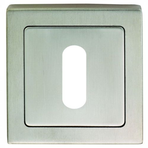 Eurospec SSP1405SSS/DUO Escutcheon – Lock Profile On Concealed Fix Square Rose Bright Stainless Steel/Satin Stainless Steel