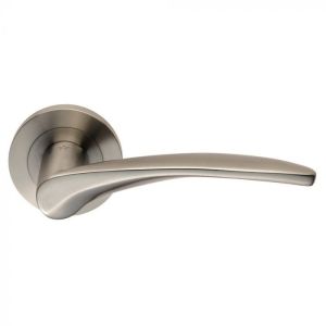 Eurospec SWL1131SSS Steelworx Tirolo Swl Lever Screw On Rose – Sss Finish Satin Stainless Steel