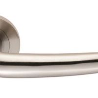 Eurospec SWL1135SSS Steelworx Luenza Swl Lever Screw On Rose – Sss Satin Stainless Steel