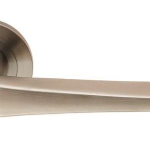Eurospec SWL1160SSS Steelworx Plaza Swl Lever Screw On Rose – Sss Satin Stainless Steel