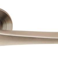 Eurospec SWL1160SSS Steelworx Plaza Swl Lever Screw On Rose – Sss Satin Stainless Steel