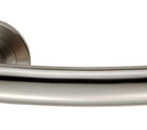 Eurospec SWL1165SSS Steelworx Scimitar Swl Lever Screw On Rose – Sss Satin Stainless Steel