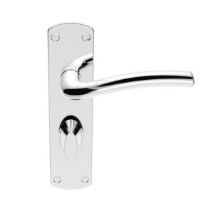 SZC043CP Serozzetta Cuatro Lever On Backplate – Bathroom 57mm C/C Polished Chrome