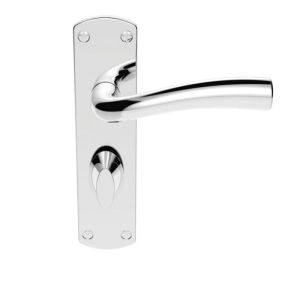 SZC053CP Serozzetta Cinco Lever On Backplate – Bathroom 57mm C/C Polished Chrome