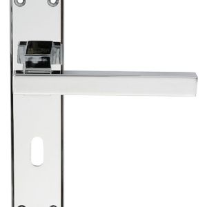 SZM241CP Serozzetta Stratus Lever On Backplate – Lock 57mm C/C Polished Chrome