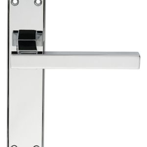 SZM242CP Serozzetta Stratus Lever On Backplate – Latch Polished Chrome