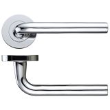 Salerno Polished Chrome Door Handles (sold in pairs)
