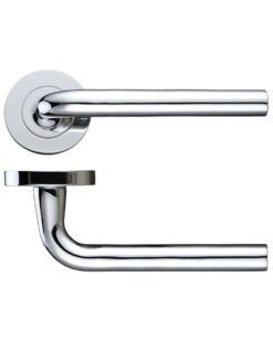 Salerno Polished Chrome Door Handles (sold in pairs)