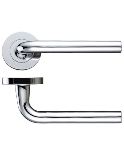 Salerno Polished Chrome Door Handles (sold in pairs)