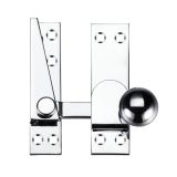 Quadrant Arm Sash Fastener, Polished Chrome